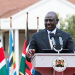 President ruto announcing new cabinet secritary