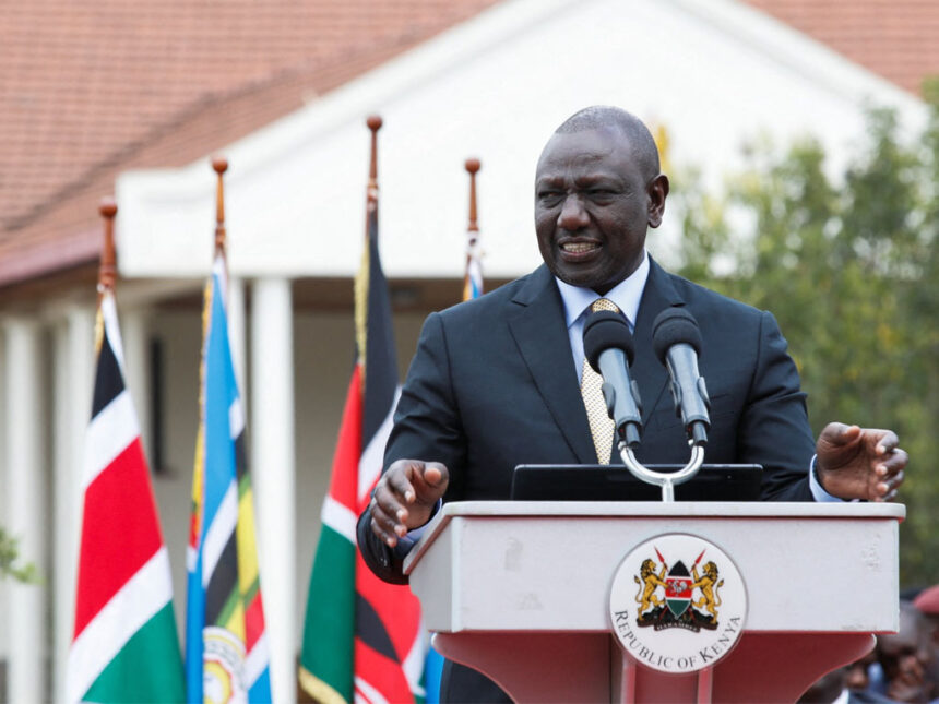 President ruto announcing new cabinet secritary