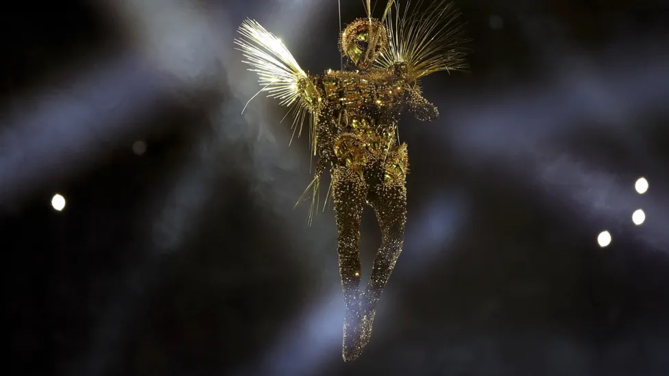 A Golden Voyager at Olympic closing ceremony