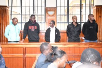 Police officers in court for allegedly helping 13 suspects PHOTO| Kenyans