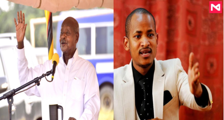 Uganda President, Yoweri Museveni and Kenyan Emabakasi east MP, Babu owino