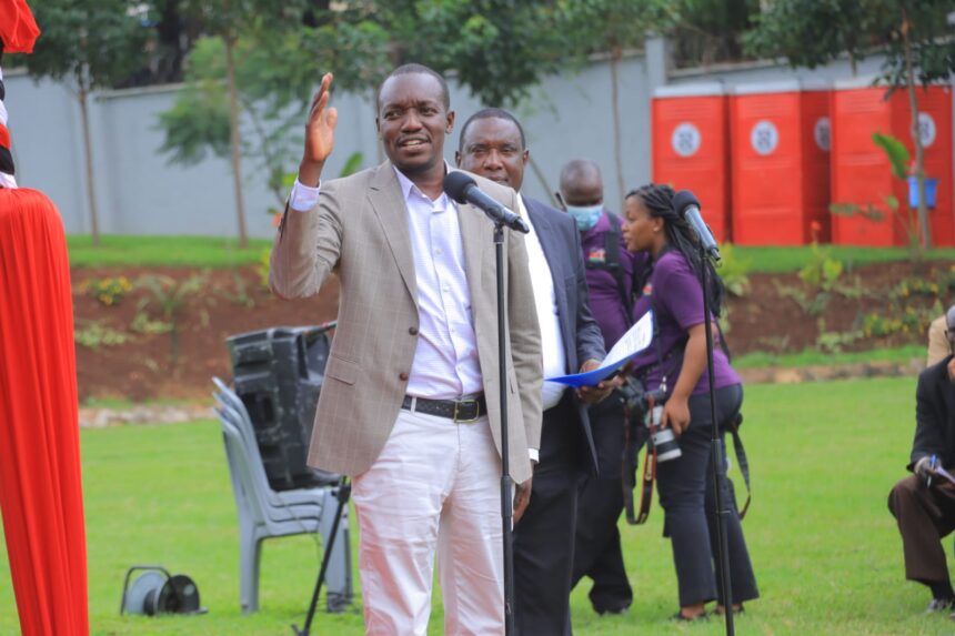 Simba arati giving a speech