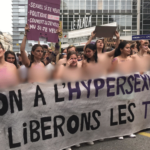 Switzerland women protesting