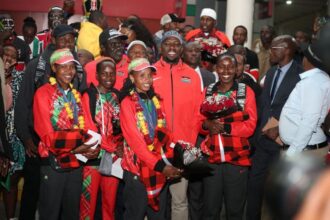 Kenyan athletic champions in Eldoret