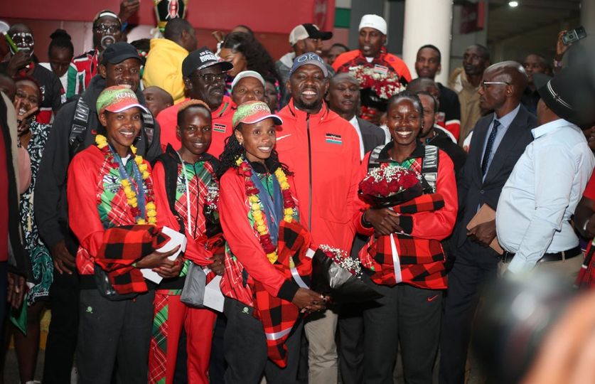 Kenyan athletic champions in Eldoret