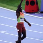 Emmanuel Wanyonyi at the paris 2024 olympics