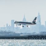 A Skyview picture of the Boeing 757 ,Donald trumps private jet