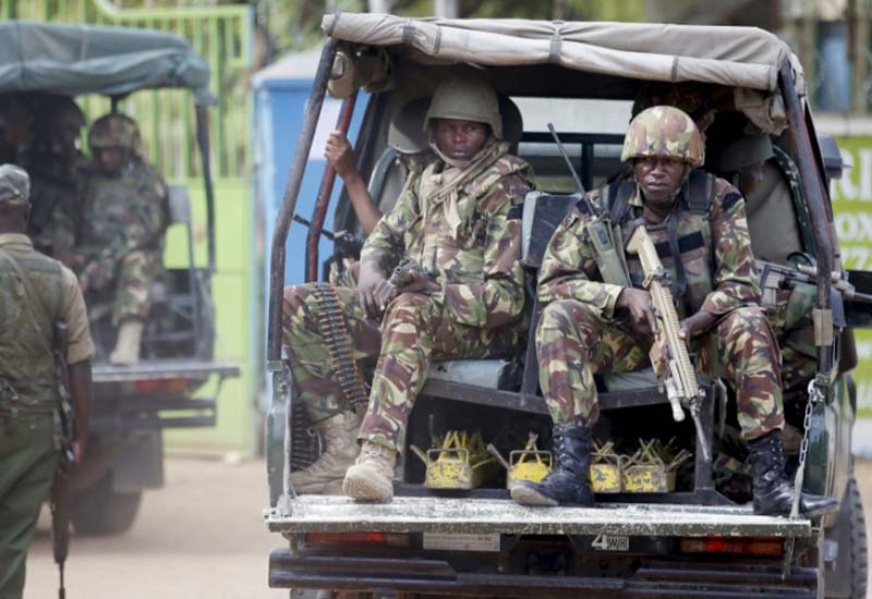 KDF troop in a vehicle PHOTO| somali guardian