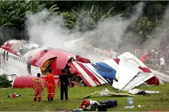 Thai plane crash. PHOTO | @Newyorktimes