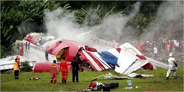 Thai plane crash. PHOTO | @Newyorktimes