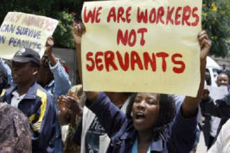 Teachers on strike in Nairobi PHOTO |allAfrica