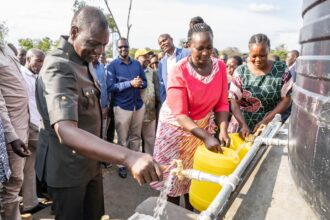 Ruto Launching Chemususu Last Mile Water Supply Project, Muserechi, Baringo County