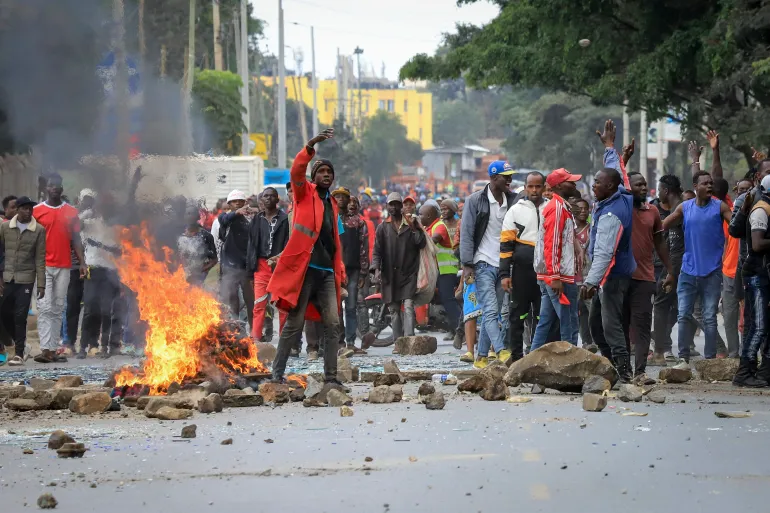 Protest on Nairobi CBD PHOTO| Aljazeera