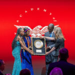 Beatrice Chebet and Faith Kipyegon Being Awarded by William Ruto and the lincon golden plate award ceremony in New York PHOTO| The-star