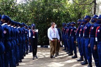 BM security recruits on a parade PHOTO| BM security Ltd