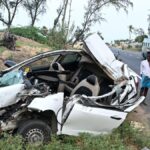 Damaged vehicle from the tragic accident that claimed 5 lives PHOTO| BALACHANDAR L