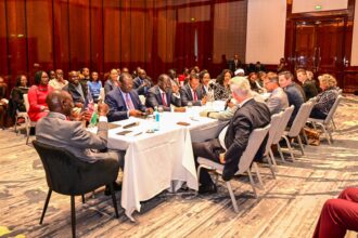 The President and other government officials on a meeting with Germany government officials