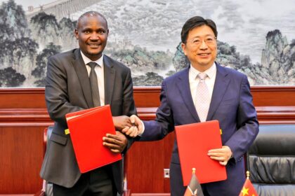 Treasury CS, JOHN MBadi with China Development Bank President, Tan Jiong PHOTO| capital news