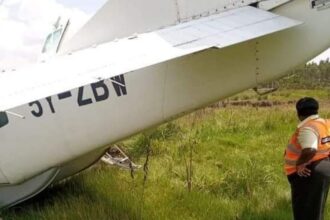 The aircraft that Crashed into farm PHOTO| Pulselive