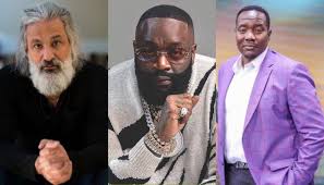 A collage of Brett Berish, Rick Ross and Willis Raburu Respectively PHOTO|Mpasho