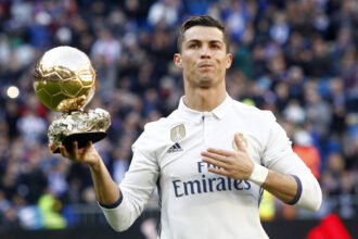 Cristiano Ronaldo with his Ballon-d-or PHOTO| Transfermarkt