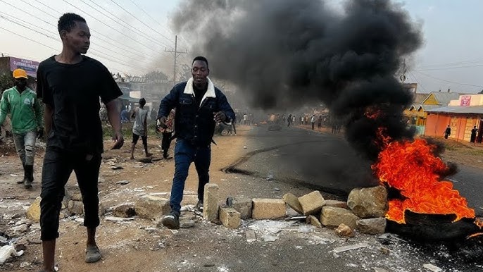 The current tensions in Eldoret PHOTO| SCreengrab